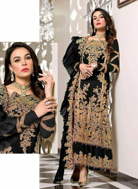 Black Colour R-480 nx Heavy Festive Wear Designer Pakistani Suit Collection R-480-A